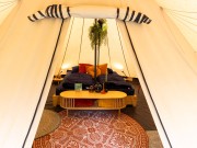 TipiTent inkijk interieur